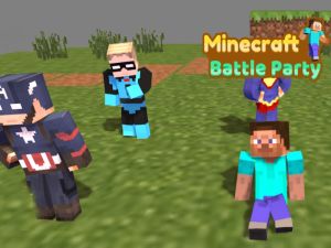 Гульня Партыя Minecraft з баямі онлайн