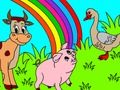 Гульня Афарбоўка фермы хатніх жывёл  онлайн