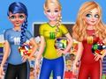 Гульня BFF Прынцэса Прагаласуйце за FIFA 2018 чвэрцьфіналаў  онлайн
