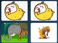 Гульня Пацешныя жывёлы: На памяць  онлайн