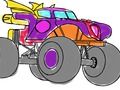 Гульня Кніжка-размалёўка Monster Truck  онлайн