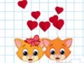 Гульня Прывітанне Cats Love Story  онлайн