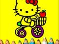 Гульня Вярнуцца да школы: размалёўка Sweet Kitty  онлайн