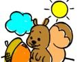 Гульня Кніжка-размалёўка вавёркі  онлайн