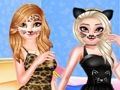 Гульня Модная вечарына прынцэсы жывёльнага стылю  онлайн