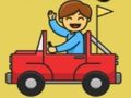Гульня Размалёўка цацачных грузавікоў  онлайн