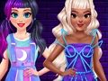 Гульня BFF Neon Fashion апранаецца онлайн
