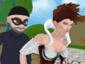 Гульня Прабег метро прынцэсы - Wild Rush VS Robber  онлайн
