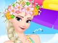 Гульня Пляжны дзень Эльзы  онлайн