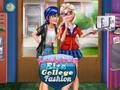Гульня Божая кароўка Elsa College Fashion  онлайн