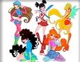 Гульня Афарбоўка клуба Winx  онлайн