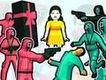 Гульня Сімулятар бітвы кальмараў  онлайн