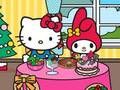Гульня Калядны вячэру Hello Kitty and Friends  онлайн
