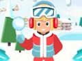 Гульня Снежныя шары  онлайн