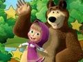 Гульня Маленькая дзяўчынка і мядзведзь схаваныя зоркі  онлайн