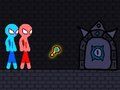 Гульня Чырвоны і сіні Stickman Rope  онлайн