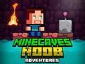 Гульня Прыгоды Noob Minecaves  онлайн