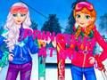 Гульня Прынцэсы на лыжах  онлайн