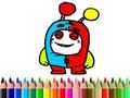 Гульня Назад у школу: Кніжка-размалёўка OddBods  онлайн