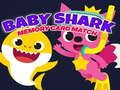 Гульня Адпаведнасць карты памяці Baby Shark  онлайн