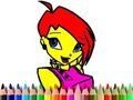 Гульня Кніжка-размалёўка Back To School Winks  онлайн