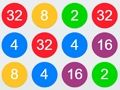 Гульня 2-4-8 звязваюць аднолькавыя лічбы  онлайн
