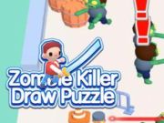 Гульня Зомбі-забойца Draw Puzzle  онлайн