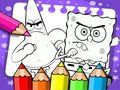 Гульня Кніжка-размалёўка Губка Боб  онлайн