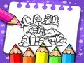 Гульня Кніжка-размалёўка Among Us  онлайн