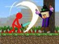 Гульня Stickman супраць Craftman  онлайн