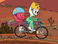 Гульня Дзень BMX з яблыкам і цыбуляй  онлайн