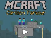 Гульня Mcraft мультфільм паркур  онлайн