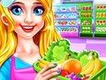 Гульня Уборка дзяўчыны ў супермаркеце  онлайн