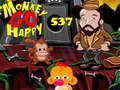 Гульня Monkey Go Happy, узровень 537  онлайн