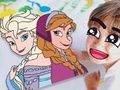 Гульня Кніжка-размалёўка: Халоднае сэрца  онлайн