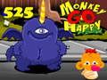 Гульня Monkey Go Happy, 525 ўзровень  онлайн