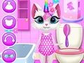 Гульня Штодзённы догляд Kitty Unicorn  онлайн
