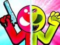 Гульня Stickman Zombie супраць Stickman Hero  онлайн