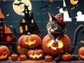 Гульня Галаваломка на джагсах: Хэлоўін Кот онлайн