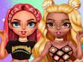 Гульня Выклік Rainbow Girls Dress Up  онлайн