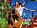 Гульня Пазл: Калядны кот  онлайн