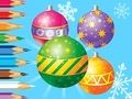 Гульня Кніжка-размалёўка: калядныя ўпрыгожваем шары  онлайн