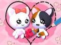 Гульня Love Cat Draw Puzzle  онлайн