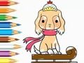 Гульня Кніжка-размалёўка: катанне на сабачых запрэжках  онлайн
