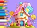 Гульня Кніжка-размалёўка: Lollipop House  онлайн