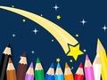 Гульня Кніжка-размалёўка: падаючая зорка  онлайн
