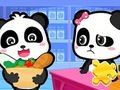 Гульня Пазл: Супермаркет Baby Panda  онлайн