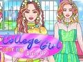 Гульня Студэнтка размалёўка Dress Up  онлайн