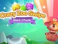 Гульня Галаваломка Crazy Zoo Swipe Match 3  онлайн