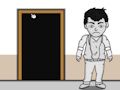 Гульня Уцёкі белага стыльнага галоднага хлопчыка  онлайн